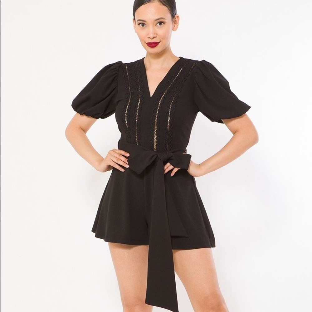 Crochet Detailed Fashion Romper